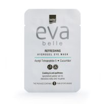 Alternative text: Συσκευασία του προϊόντος Eva Belle REFRESHING HYDROGEL EYE MASK από την InterMed.