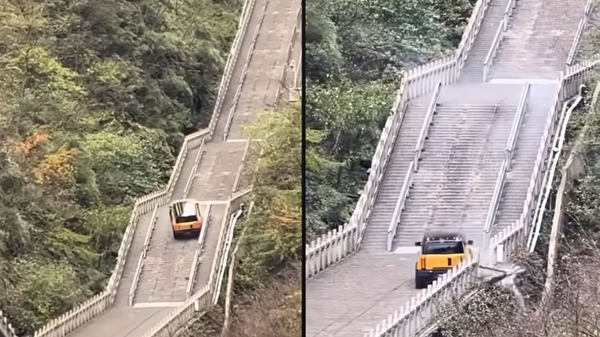 Δύσκολη η ανηφόρα – Ο οδηγός δεν τα κατάφερε και έγινε viral (Βίντεο)