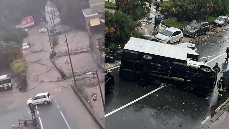 Κύμα σφοδρής κακοκαιρίας πλήττει τη Γένοβα Κύμα σφοδρής κακοκαιρίας πλήττει τη Γένοβα