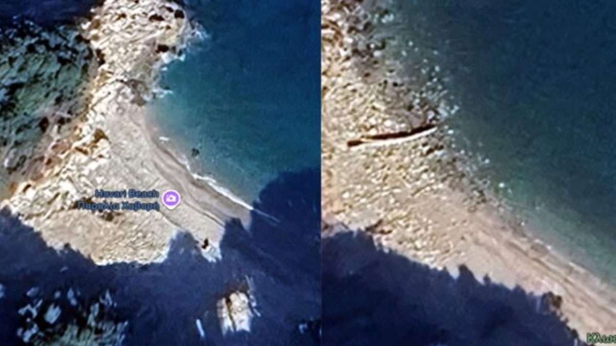 Οι πλημμύρες του «Daniel» δημιούργησαν δύο νέες παραλίες στο Νεοχώρι ν. Πηλίου