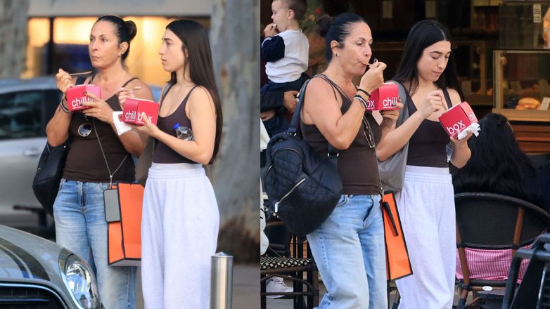 Μαρία Παπαδοπούλου-Κατερίνα Κακοσαίου: Στο κέντρο της Γλυφάδας μαμά και κόρη – Φωτογραφίες