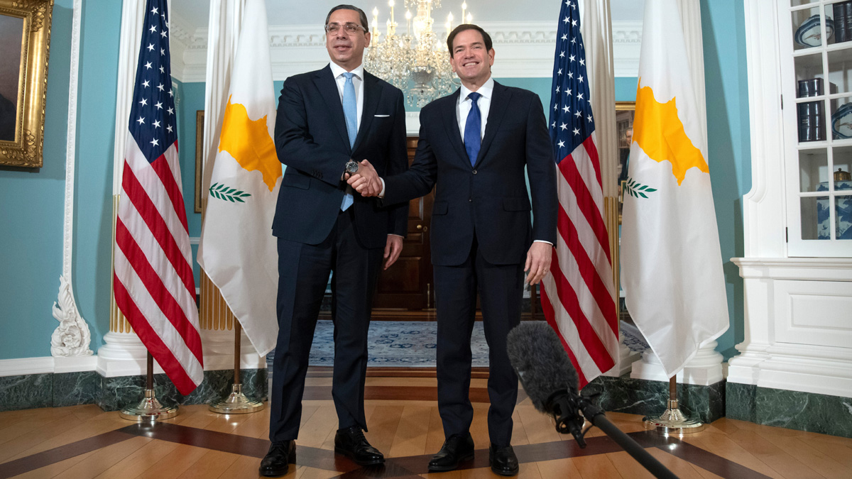 Συνάντηση Ρούμπιο με τον ΥΠΕΞ της Κύπρου στο Στέιτ Ντιπάρτμεντ