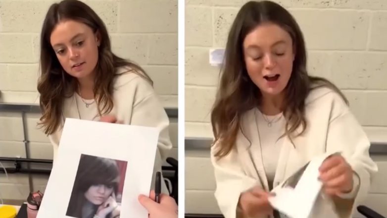 Ζητώντας αυτόγραφο από έναν συνάδελφο