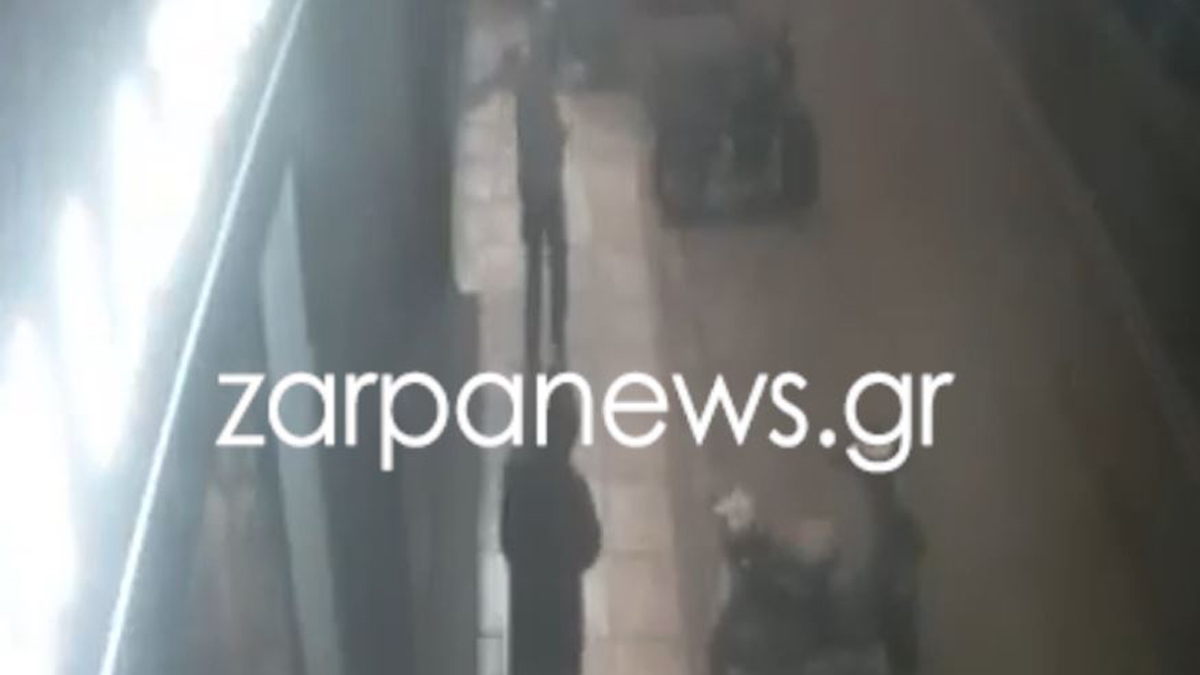 Καρέ καρέ η απόπειρα διάρρηξης σε επιχείρηση στα Χανιά