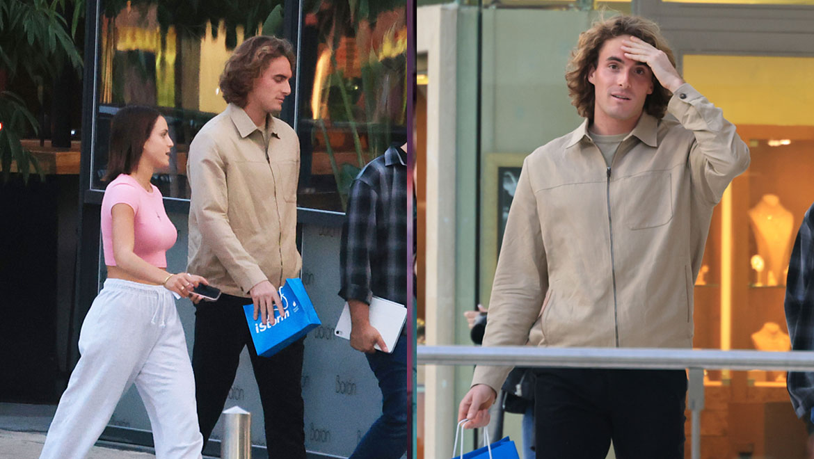 Στέφανος Τσιτσιπάς: Στο κέντρο της Γλυφάδας μαζί με την 17χρονη αδελφή του – Φωτογραφίες