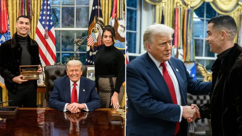 Ο Ντ. Τραμπ ξενάγησε τον Κριστιάνο Ρονάλντο στον Λευκό Οίκο – Δείτε εικόνες Ο Ντ. Τραμπ ξενάγησε τον Κριστιάνο Ρονάλντο στον Λευκό Οίκο – Δείτε εικόνες