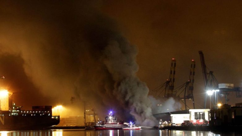 Λος Άντζελες: Πυρκαγιά ξέσπασε σε πλοίο στο λιμάνι, Σαν Πέτρο