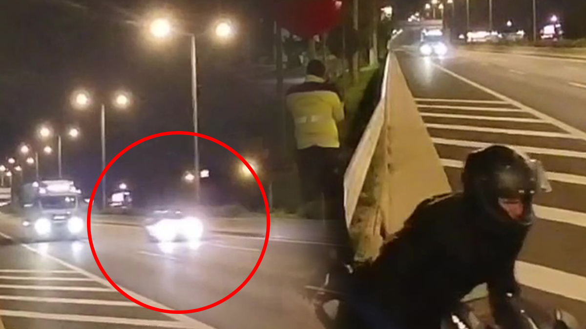 Η στιγμή που η ΕΛ.ΑΣ. «τσάκωσε» τον οδηγό που έτρεχε με 230 χλμ. στην εθνική οδό Αθηνών – Λαμίας