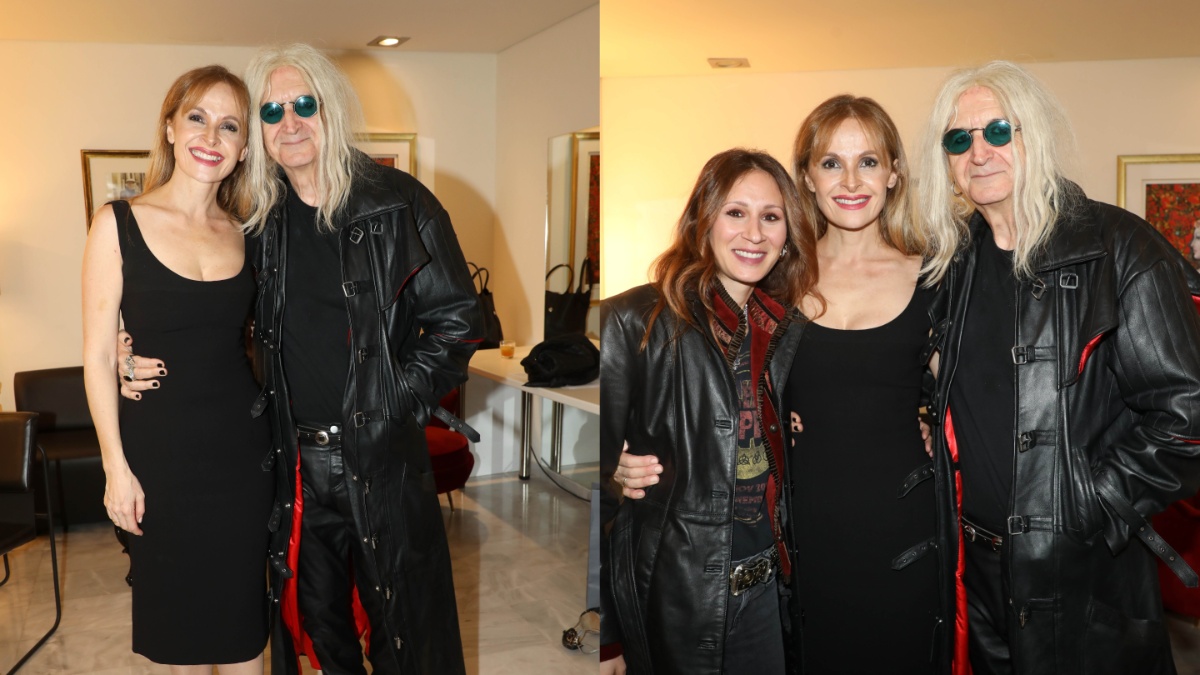 Νίκος Καρβέλας: Με μαύρα γυαλιά σε σπάνια βραδινή έξοδο με την Έλενα Φερεντίνου – Παρακολούθησαν την Ηρώ Σαΐα