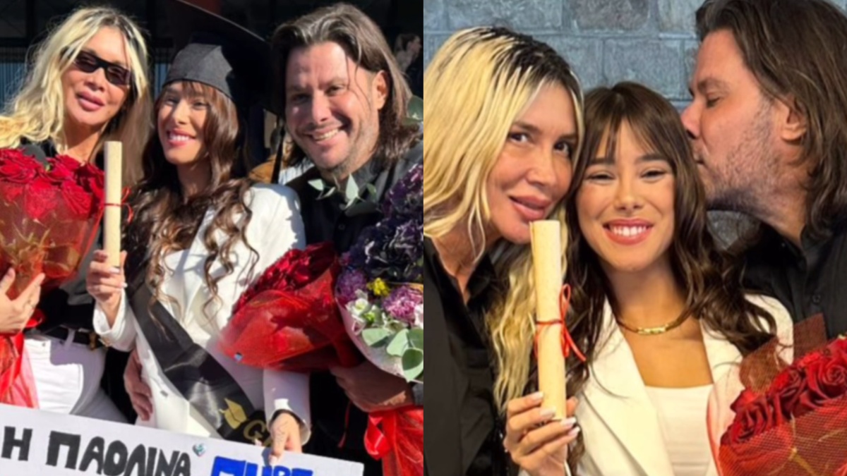 Πάολα – Φώτης Ζογλοπίτης: Η 22χρονη κόρη τους, Παολίνα πήρε το πτυχίο της – Τα στιγμιότυπα από την ορκωμοσία