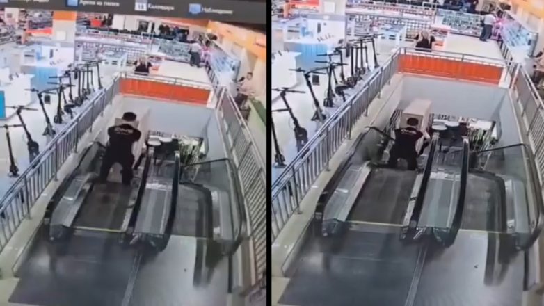 Κατεβάζοντας μια τηλεόραση αξίας 4.500€ με την κυλιόμενη σκάλα Κατεβάζοντας μια τηλεόραση αξίας 4.500€ με την κυλιόμενη σκάλα