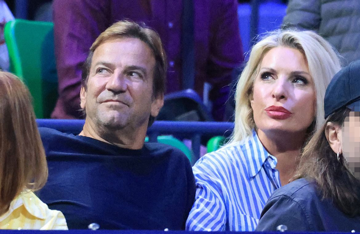 Ελένη Μενεγάκη – Ματέο Παντζόπουλος: Τρυφερές στιγμές στο ΟΑΚΑ