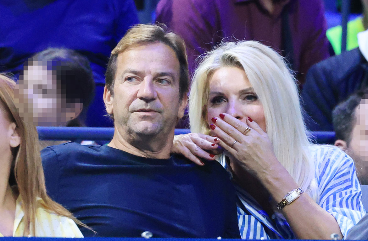 Ελένη Μενεγάκη – Ματέο Παντζόπουλος: Τρυφερές στιγμές στο ΟΑΚΑ