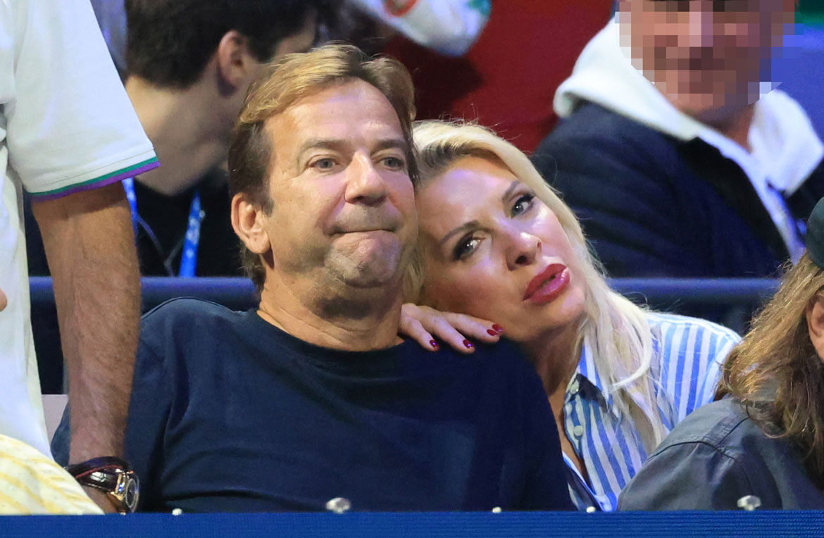 Ελένη Μενεγάκη – Ματέο Παντζόπουλος: Τρυφερές στιγμές στο ΟΑΚΑ