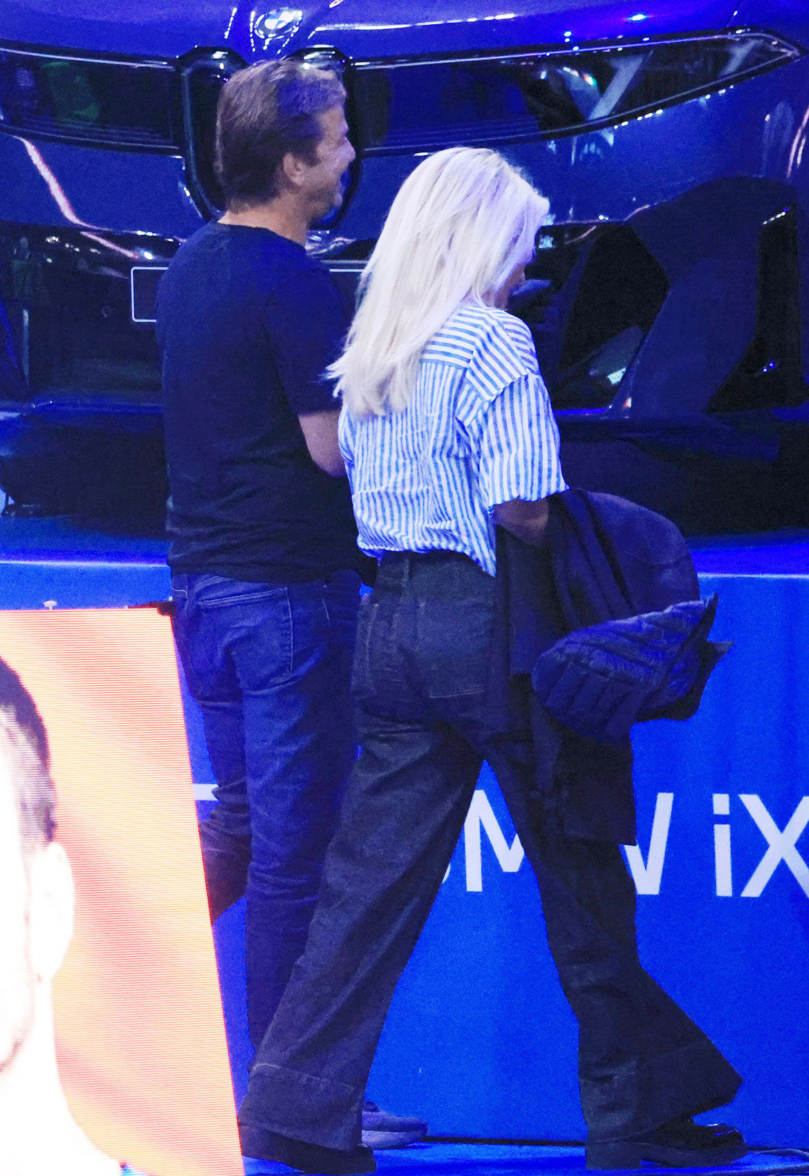 Ελένη Μενεγάκη – Ματέο Παντζόπουλος: Τρυφερές στιγμές στο ΟΑΚΑ