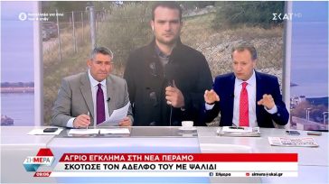 Ρεπόρτερ τού «Σκάϊ» ξεστομίζει απίστευτη κοτσάνα για την αδελφοκτονία στη Νέα Πέραμο
