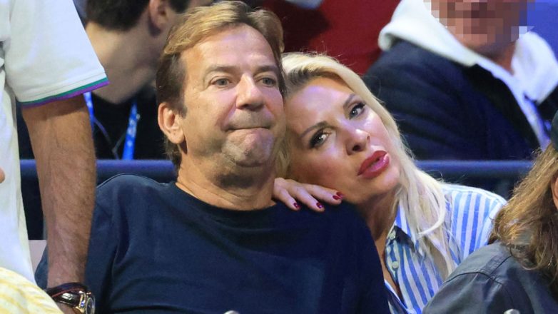 Ελένη Μενεγάκη – Ματέο Παντζόπουλος: Τρυφερές στιγμές στο ΟΑΚΑ