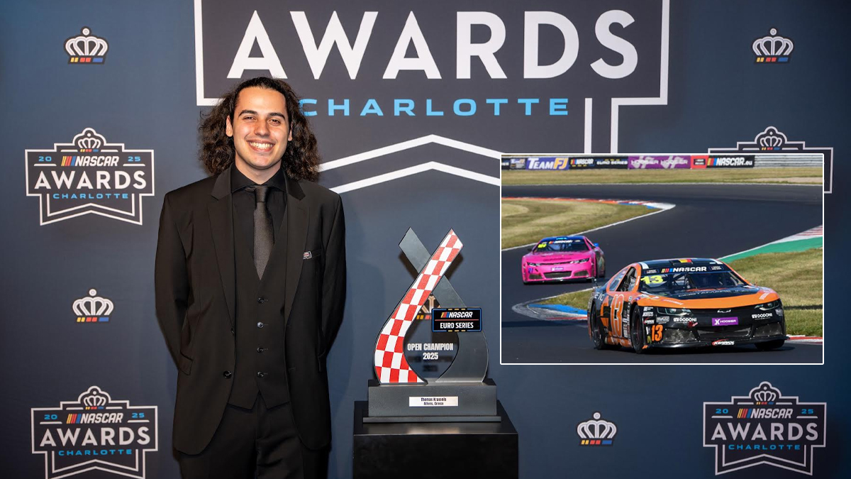 Ο Θωμάς Κρασώνης βραβεύτηκε στα 2025 NASCAR Awards στη Charlotte!