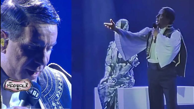 Madwalk 2025: Ο Γιώργος Μαζωνάκης με look που θύμιζε παραδοσιακή στολή – Ερμήνευσε Διονύση Σαββόπουλο