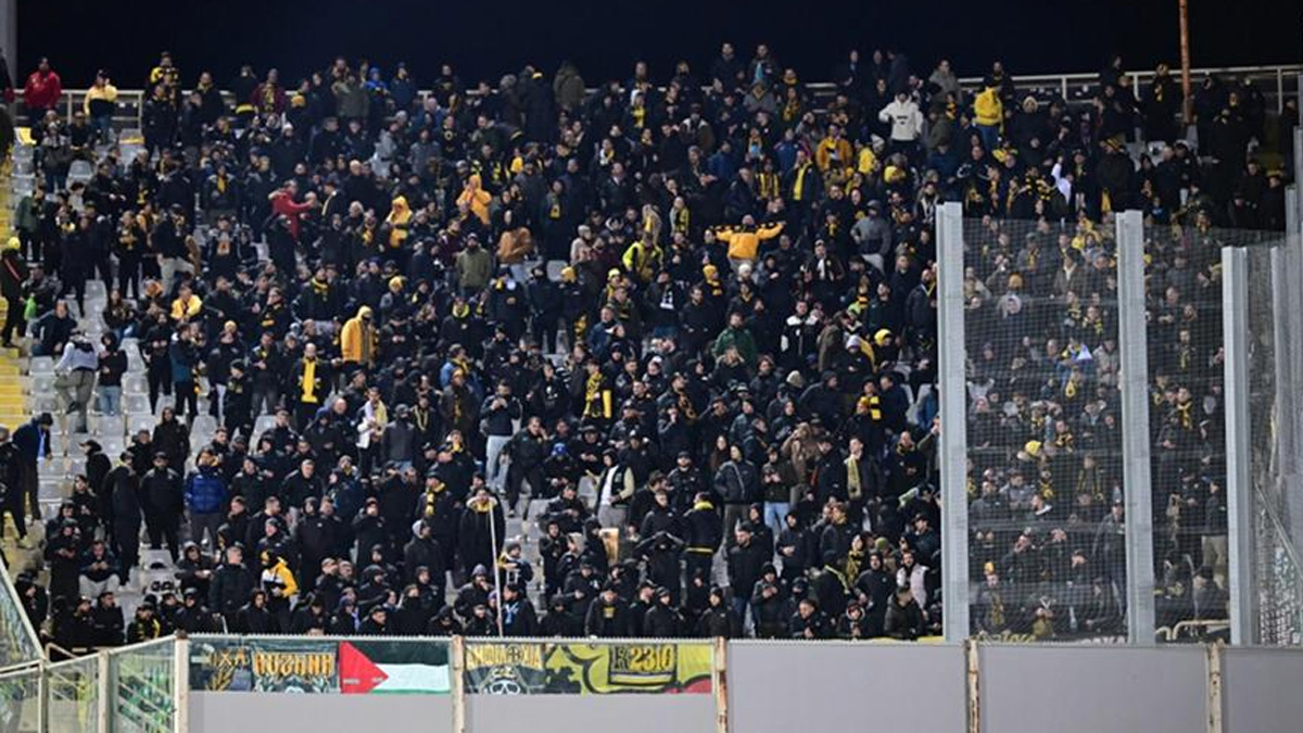 Συμπλοκές και αποκλεισμός 800 οπαδών της ΑΕΚ από την ιταλική αστυνομία έξω από τo «Aρτέμιο Φράνκι»