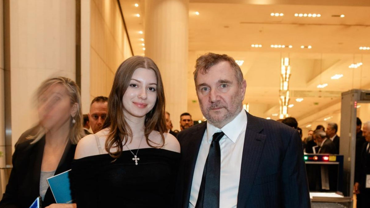 Ο Παύλος Βαρδινογιάννης και η κόρη του, Ανδριάνα, σε μια σπάνια κοινή εμφάνιση