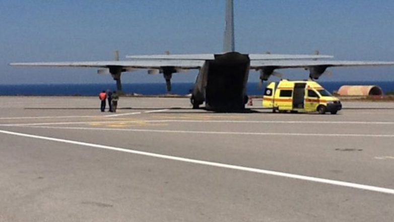 Με ελικόπτερο της Πολεμικής Αεροπορίας στο νοσοκομείο 22χρονος Ρώσος ναυτικός Με ελικόπτερο της Πολεμικής Αεροπορίας στο νοσοκομείο 22χρονος Ρώσος ναυτικός