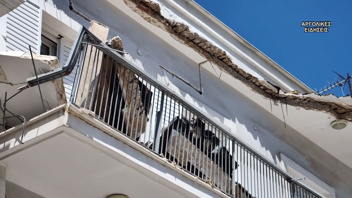 Κατέρρευσε μπαλκόνι και καταπλάκωσε 50χρονη στο Άργος