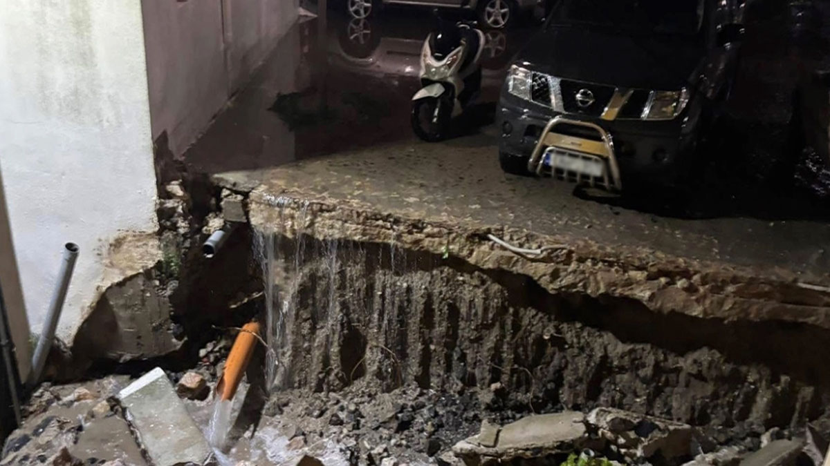 Σοβαρές ζημιές στη Σαντορίνη από την κακοκαιρία Adel