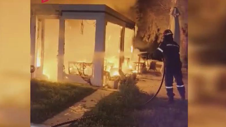 Έκρηξη και πυρκαγιά απο σόμπα υγραερίου στη Νεάπολη Λακωνίας