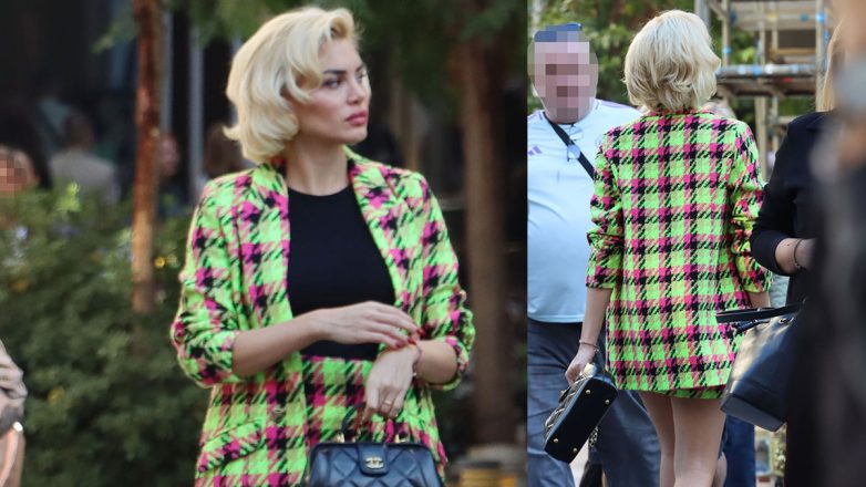 Στυλιστική επιλογή που συζητήθηκε: Η Αλεξάνδρα Παναγιώταρου με εκκεντρικό κοστούμι και μίνι φούστα Στυλιστική επιλογή που συζητήθηκε: Η Αλεξάνδρα Παναγιώταρου με εκκεντρικό κοστούμι και μίνι φούστα