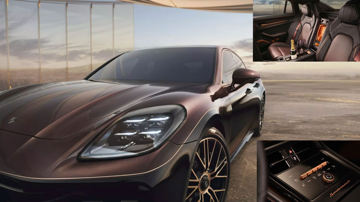 Μία και μοναδική Porsche Panamera, με νιφάδες χρυσού, ειδικό ψυγείο σαμπάνιας και υγραντήρα πούρων