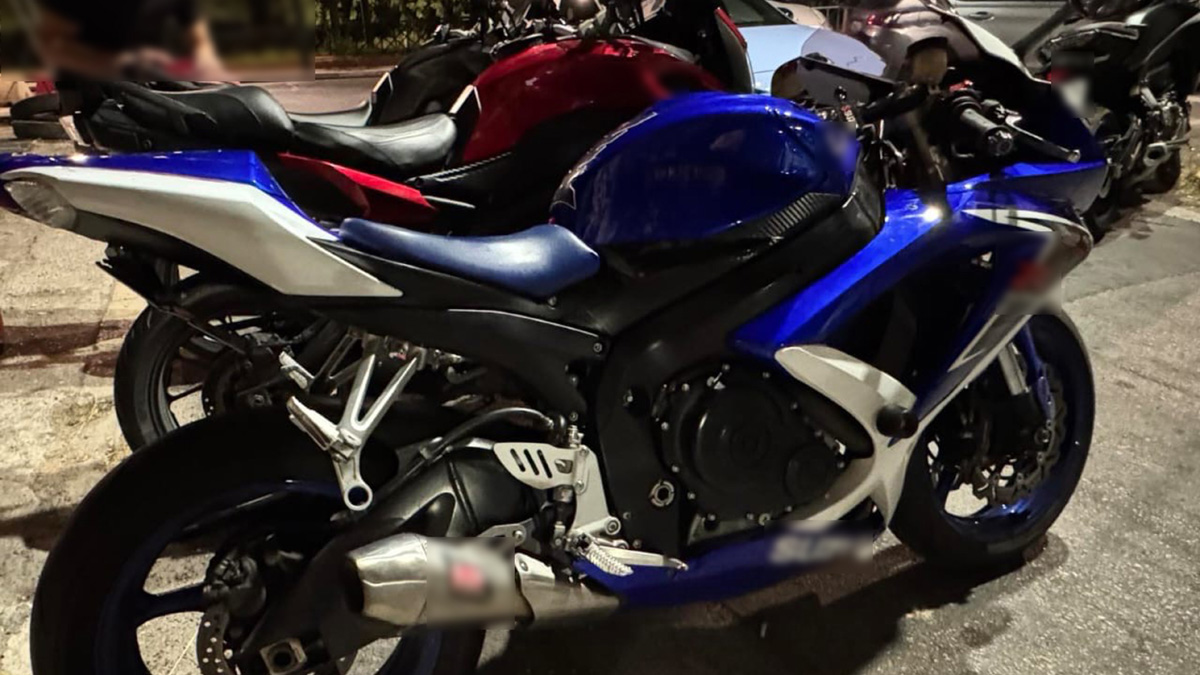 Συνελήφθη 55χρονος μοτοσικλετιστής που έτρεχε με 179 χλμ./ώρα