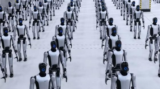 Βίντεο από την πρώτη μαζική παραγωγή ανθρωποειδών ρομπότ