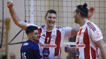 Βόλεϊ: Στον τελικό του Λιγκ Καπ «Νίκος Σαμαράς» ο Ολυμπιακός, 3-1 τον Παναθηναϊκό
