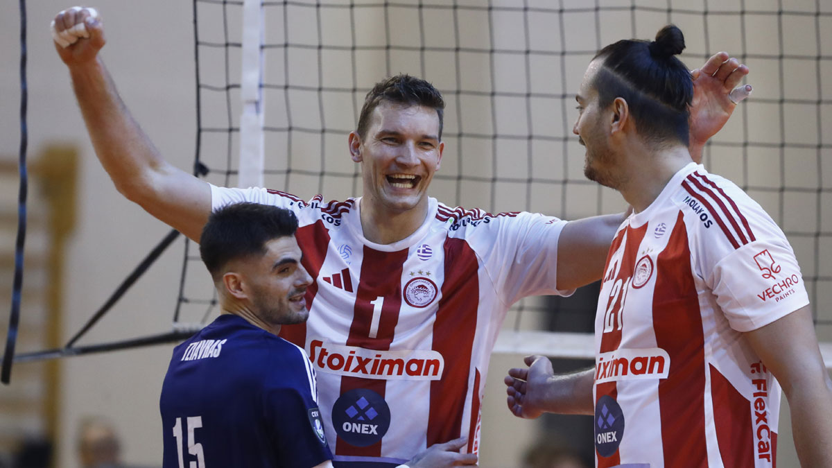 Βόλεϊ: Στον τελικό του Λιγκ Καπ «Νίκος Σαμαράς» ο Ολυμπιακός, 3-1 τον Παναθηναϊκό