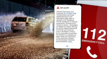 Ασταμάτητα τα προειδοποιητικά 112 σε όλη τη χώρα