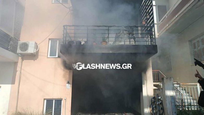 Στις φλόγες σπίτι στα Χανιά