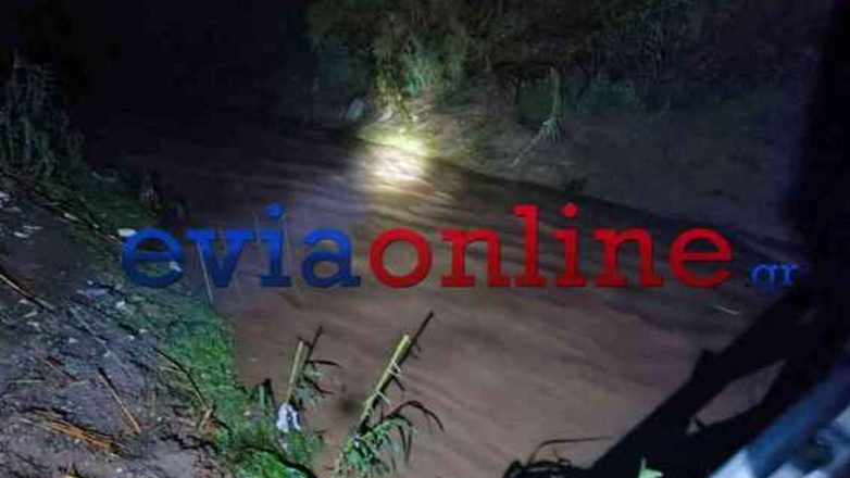 Εύβοια: Φούσκωσε ποτάμι λόγω της κακοκαιρίας Byron