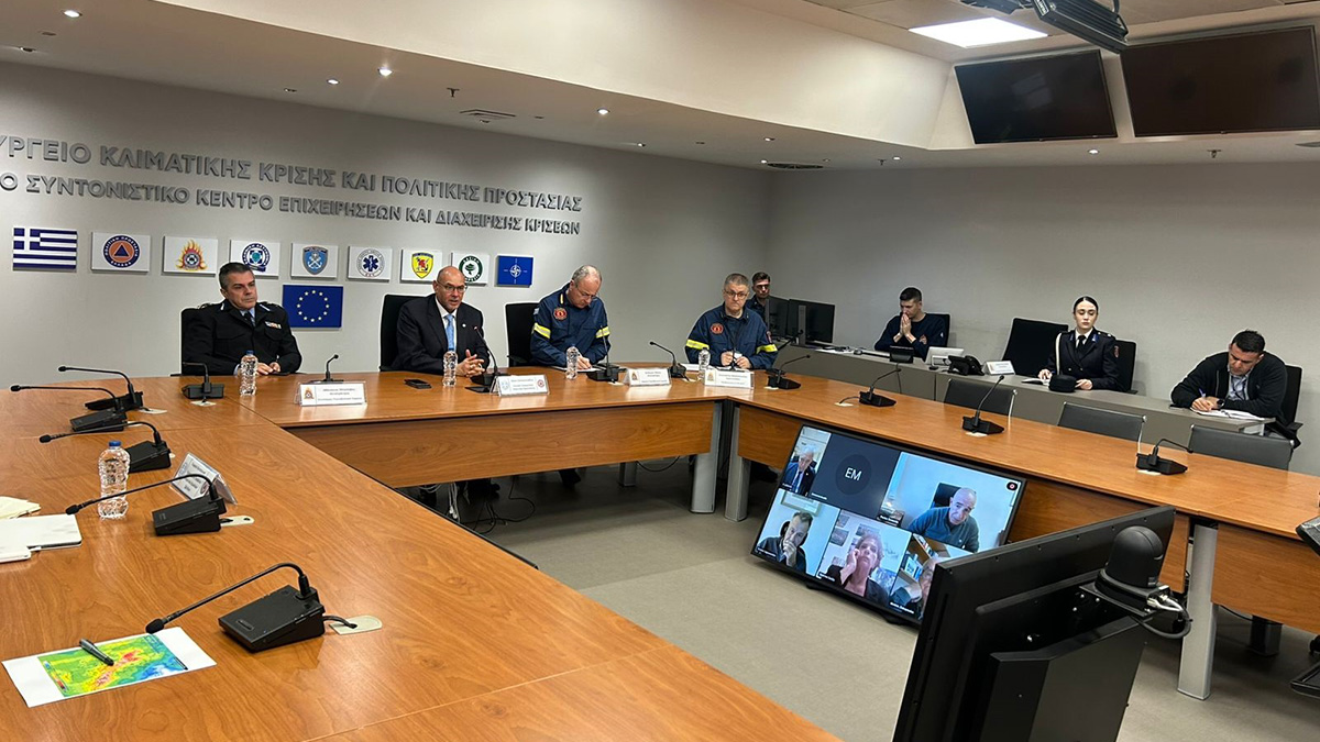 Συνεδρίασε η Επιτροπή Εκτίμησης Κινδύνου για την κακοκαιρία «Byron»