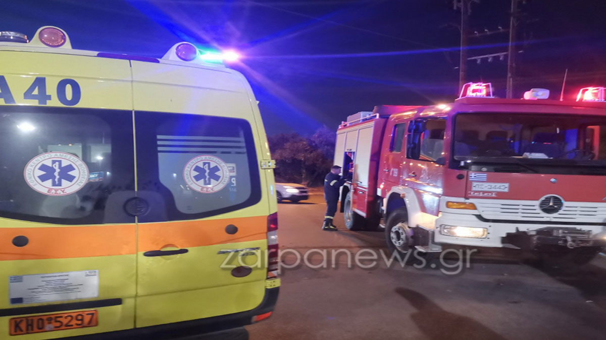 Τροχαίο με απεεγκλωβισμό στο Ρέθυμνο