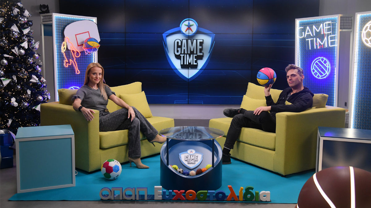 O Γιώργος Παπαγεωργίου στο Game Time στέλνει διπλά χαμόγελα στα παιδιά με τα Ευχοστολίδια του ΟΠΑΠ