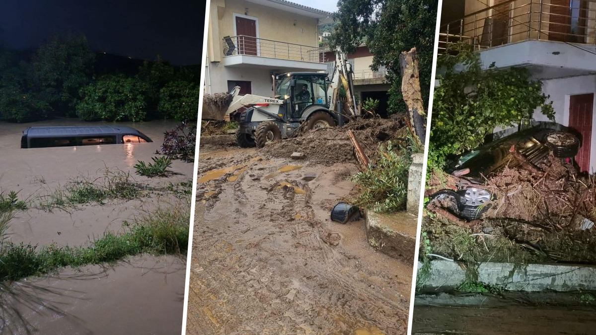 Κακοκαιρία Byron: Μεγάλες καταστροφές στη Λακωνία – Περιουσίες θαμμένες στη λάσπη – Νέο έκτακτο δελτίο καιρού από την ΕΜΥ – Live η πορεία των καταιγίδων