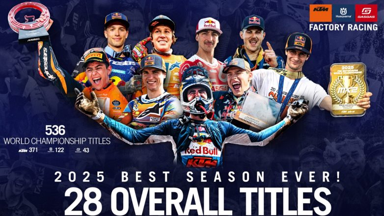 H KTM γιορτάζει 28 Τίτλους σε πρωταθλήματα του 2025 H KTM γιορτάζει 28 Τίτλους σε πρωταθλήματα του 2025