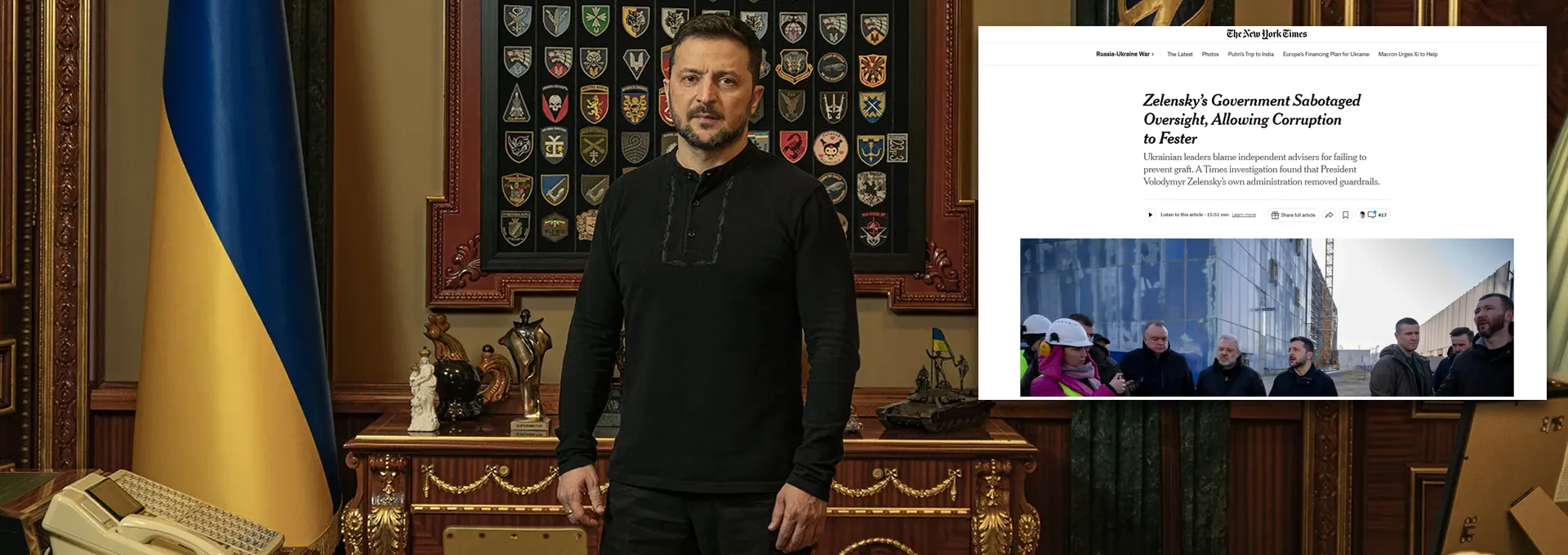 New York Times: Στο επίκεντρο του σκανδάλου διαφθοράς ο Ζελένσκι