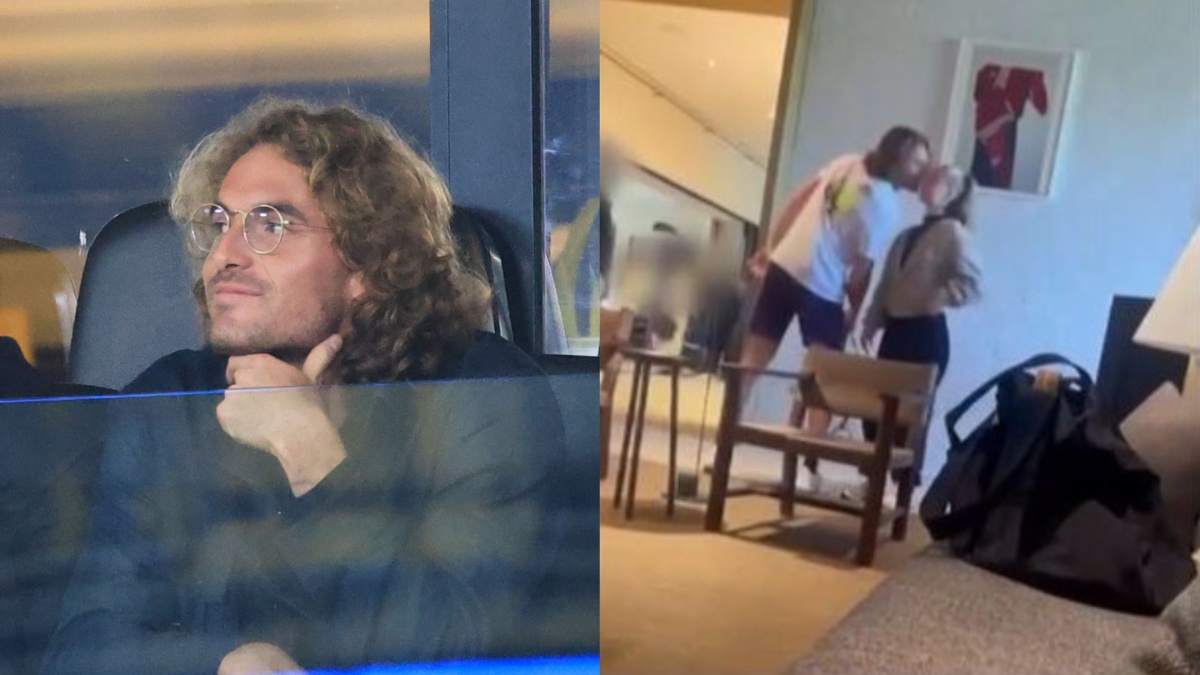 Στέφανος Τσιτσιπάς: Τα τρυφερά τετ α τετ με τη νέα του σύντροφο, Kristen Thoms και το φιλί που αντάλλαξαν