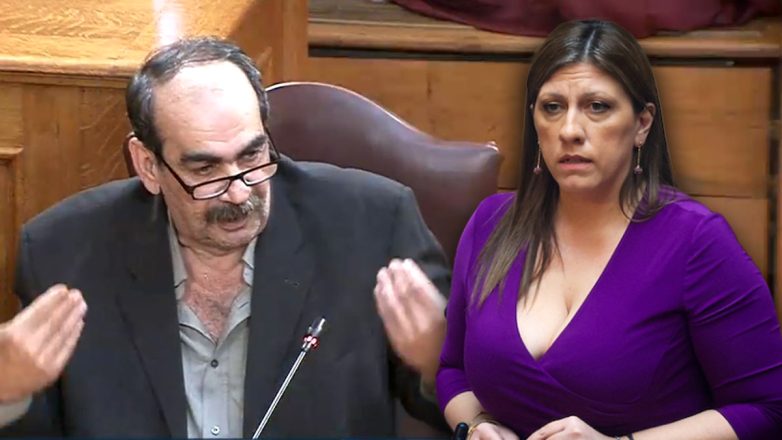 Η Κωνσταντοπούλου καλεί το «100» να συλλάβει τον «Φραπέ» – Βίντεο