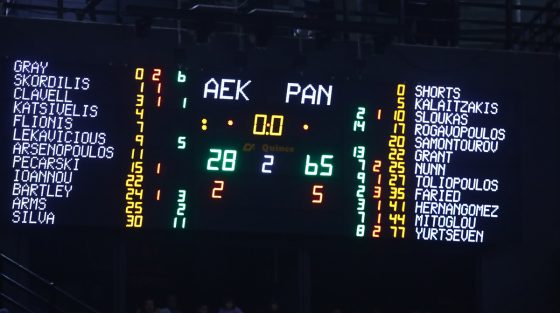 «Οδοστρωτήρας» ο Παναθηναϊκός, προηγείται με 65-28 της ΑΕΚ στο ημίχρονο!