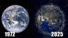 Η Γη από το διάστημα: Πώς ήταν το 1972 και πώς είναι σήμερα από τους πολλούς δορυφόρους