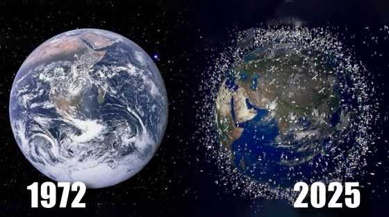 Η Γη από το διάστημα: Πώς ήταν το 1972 και πώς είναι σήμερα από τους πολλούς δορυφόρους