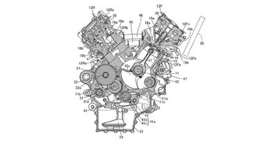 Νέα πατέντα για V4 κινητήρα από την Honda